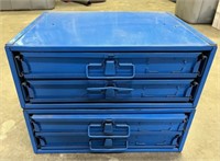 Pair of Stacking Parts Cabinets w/ Contents