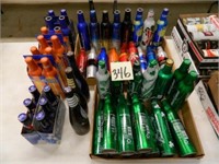 3 Coors Baseball Bat Bottles & Misc. Bud Alumium -