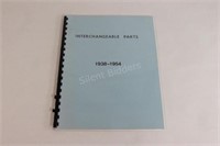 Reproduction 1938-1954 Interchangeable Parts Book