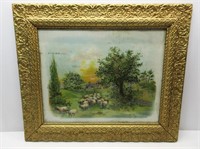 Antique Framed Watercolor/Print? 23"x26.5"