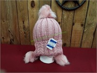 Adult Pink Fluffy Beanie