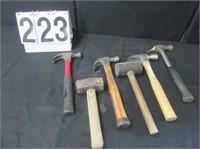 6 Assorted Hammers
