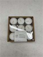 (3x bid) 18 ct White Tealight Candles