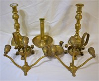 8 pcs. Vintage Brass Candle Holders