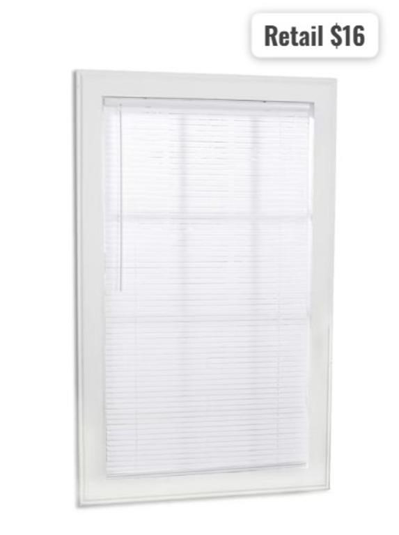 Cordless Vinyl Mini-blinds 32inx64in