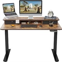 FEZIBO Height Adjustable Electric Standing Desk wi