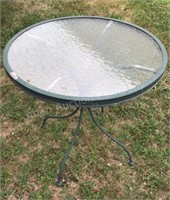 Mid Size Glass Top Patio Table
Made for 2 chairs