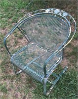 Spring Leg Wire Mesh Patio Chair