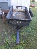 outside-black pull type lawn cart