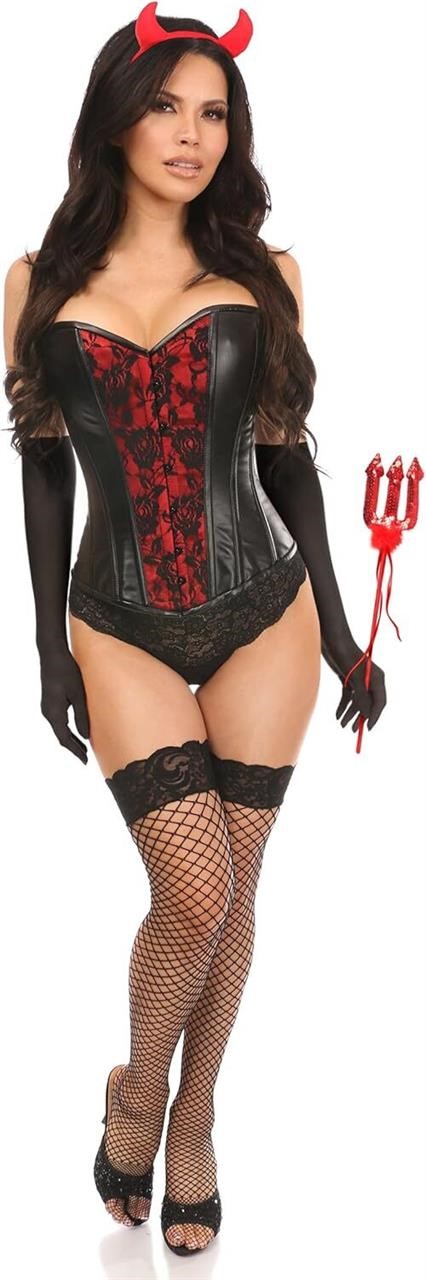 Daisy Corsets Gothic Devil Costume Black (3x)