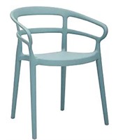 Light Blue Curved Back Dining Chairs