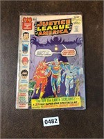 DC comic book Justice League as pictured