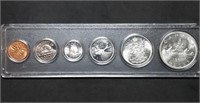 1965 Canada BU Mint Coin Set with Silver