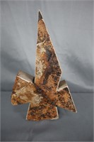 Cubist Sculpture Okla Brown Oxide Stone