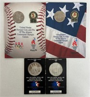 (4) OLYMPIC SILVER DOLLAR COINS