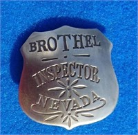 Brothel Inspector Badge Nevada Movie Prop