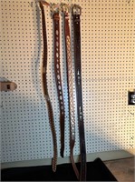 Four size 44 leather belts