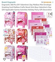 MSRP $10 360Pcs Valentines Mailbox Sets