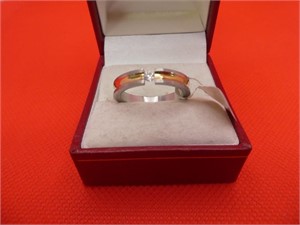 Stainless Steel Zirconia Band Size 9