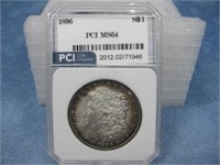 PCI Graded 1896 Morgan Silver Dollar 90% Silver