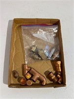 Flat of brass and copper fittings