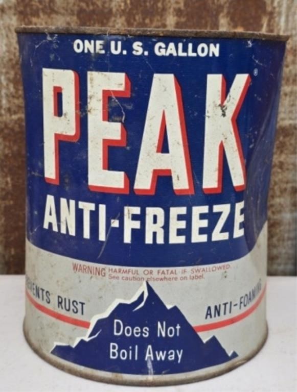 Vintage PEAK Anti Freeze Can