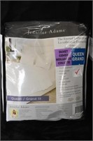 JENNIFER ADAMS QUEEN DUVET COVER - WHITE