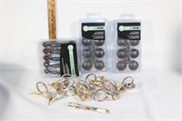 Three packs of metal knobs/handles