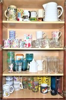 Selection of Everyday Mugs, Glasses & Plastic