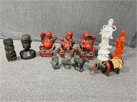 Lot of Asian Figurines & More