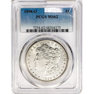 1898-O Morgan Silver Dollar PCGS MS62