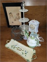 Home Decor - Wire Teapot, Tiered Tray & More
