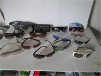 LOT ASSORTED SUNGLASSES- USED, SOME NEW