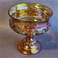 Carnival Glass Compote