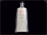 1860s Blood remedy bottle