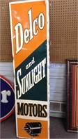 Delco and Sunlight Motors sign