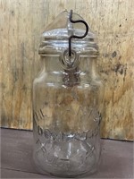 Canton domestic fruit jar, quart with bail