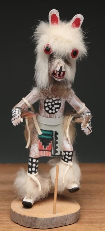 Native American Bear Kachina Doll- Signed