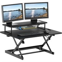 SHW 36-Inch Adjustable Desk Riser  Black