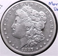 1887 S MORGAN DOLLAR VF