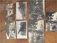 7 Antique German War Postcard/Pictures