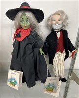 Effanbee Wizard of Oz Wicked Witch & Wizard Dolls