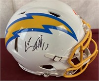 Collectible Autographed Football Helmet, Chargers