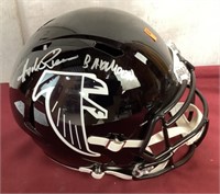 Collectible Autograph Football Helmet, Falcons