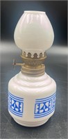 Vintage Silver Star Japan Oil Lamp Uv Reactive