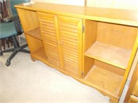 Maple Bookcase w/Shutter Style Doors,