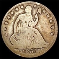 1854-O Seated Liberty Half Dollar NICELY