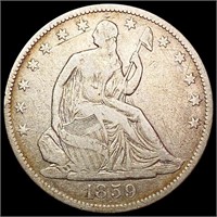 1859-O Seated Liberty Half Dollar LIGHTLY