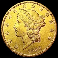 1898-S $20 Gold Double Eagle CLOSELY UNCIRCULATED