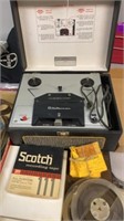 WEBCO VINTAGE STATESMAN REEL TO REEL WITH TAPES